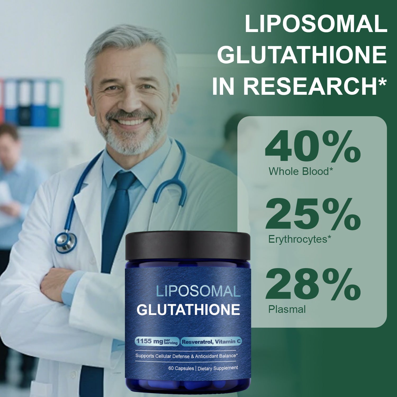 Liposome Glutathione Antioxidant Capsules